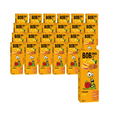 SÆT 24 x Mangosnack uden tilsat sukker 30 g