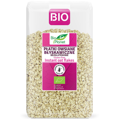 Glutenfri instant havreflager bio 600 g - BIO PLANET