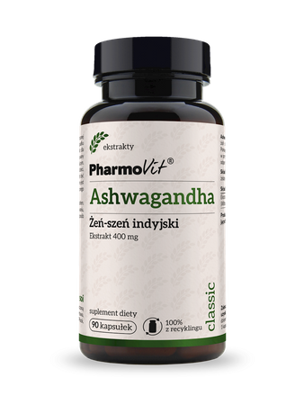 Ashwagandha-ekstrakt (400 mg) kosttilskud 90 kapsler - Pharmovit