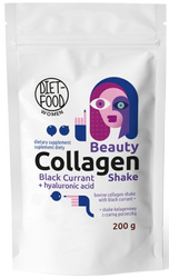 Beauty Collagen Shake Black Currant kosttilskud 200 g - Diet-Food