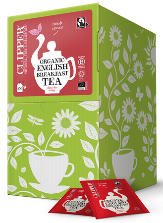 Engelsk morgenmad fairtrade te bio (250 x 2,2 g) 550 g - CLIPPER