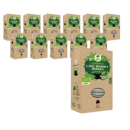 KIT 12 x hvid morbærte 25 x 2 g