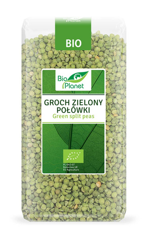 Halve grønne ærter bio 500 g