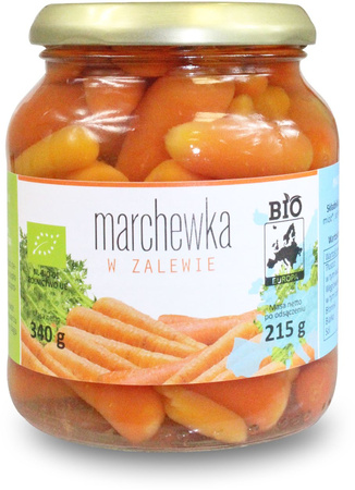 Gulerødder i marinade på glas BIO 340 g (215 g)