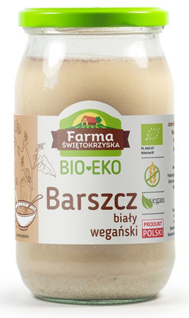 Hvid borsjtj på boghvedesurdej glutenfri bio 720 ml (krukke) - Farma Świętokrzyska