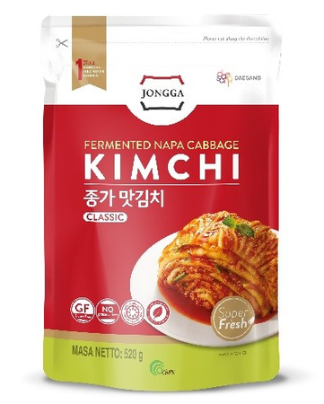 SÆT 6 x "Kimchi classic Jongga 520g (doypack)"