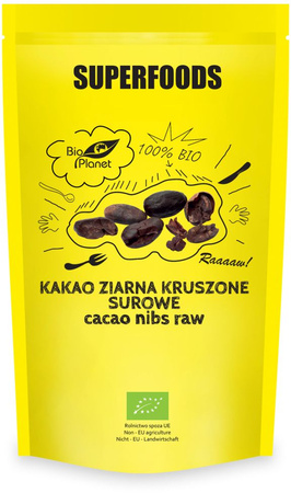 Knuste rå kakaobønner bio 250 g