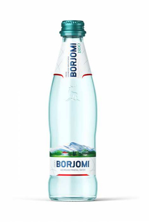 KIT 12 x Mineralvand med brus 330 ml (glas) - Borjomi