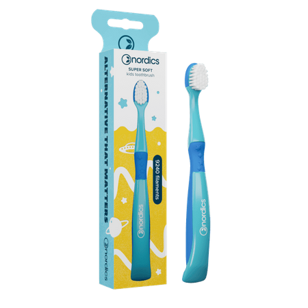 Børnetandbørste 9240 superblød blå havfrue - Norden