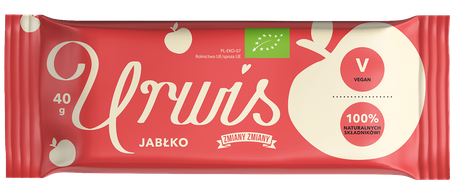 "Frugt- og nøddebar med æble "URWIS" glutenfri bio 40 g - change of change"