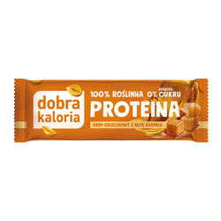 Baton proteinowy krem orzechowy z karmelem bez dod.cukru 42g