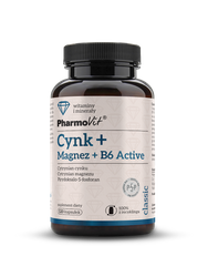 Zink + magnesium + B6-vitamin Aktivt kosttilskud 120 kapsler 83,38 g - Pharmovit