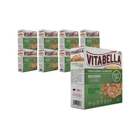 SÆT 8 x Glutenfri ris- og majsflager bio 300 g - Vitabella