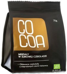 Mandler i rå chokolade bio 70 g