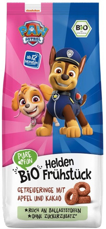 Æble-kakao BIO 125 g Psi Patrol morgenmadsringe - HEJO!