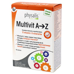Multivit A - Z komplet formel kosttilskud 45 tabletter - Physalis