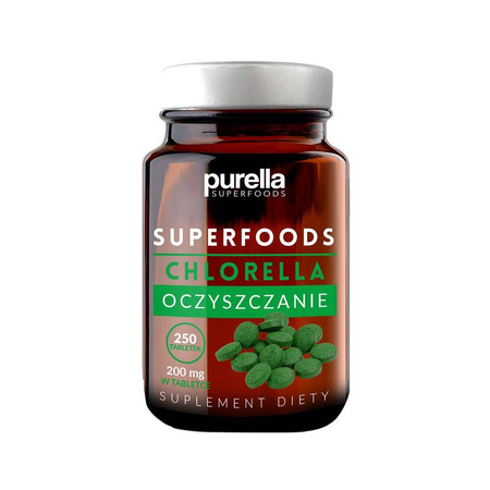 Superfoods chlorella oczyszczanie 33 g - 250 tabletek