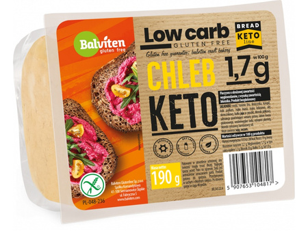 Glutenfrit keto-skivebrød med reduceret kulhydratindhold 190 g - Balviten