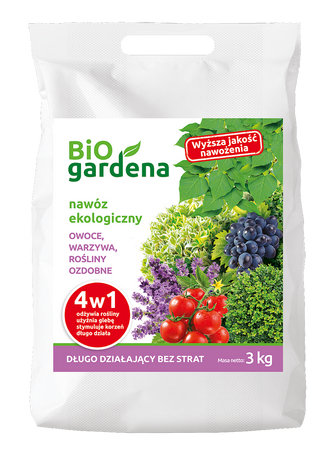 Gødning til frugt, grøntsager og prydplanter 4in1 eco 3 kg - BIOGARDENA