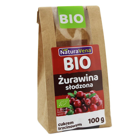 Tranebær sødet med rørsukker bio 100 g - Naturavena