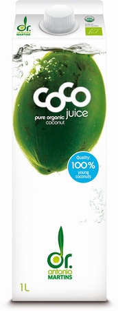 Naturligt kokosvand bio 1 l - DR MARTINS