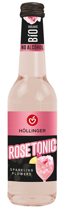 Mousserende alkoholfri drik rose tonic bio 330 ml - Hollinger