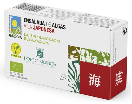 Tangsalat med japansk dressing bio 120 g (90 g) (dåse) - Porto Muinos