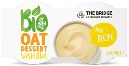 Havregrynsdessert med vaniljesmag BIO (2 x 130 g) 260 g - The Bridge