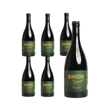 KIT 6 x Kombucha elixir of love bio 750 ml - Kombucha By Laurent (premium)