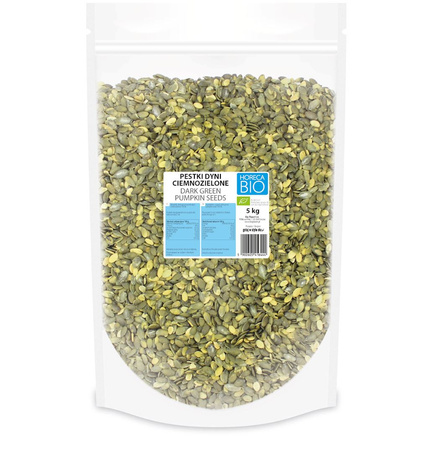 Mørkegrønne græskarkerner bio 5 kg