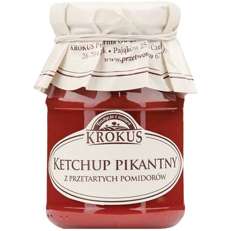 Krydret glutenfri ketchup 180 g - Krokus