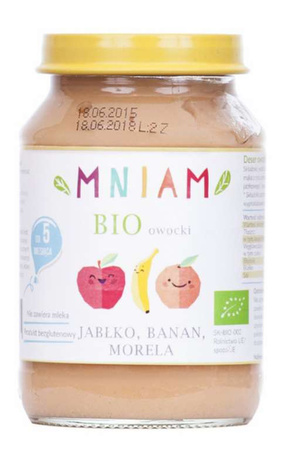 Æble-banan-morel-dessert fra 5 måneder BIO 190 g mums