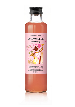 Raspberry Oxymelek for bubbles bio 250 ml - Delicate (Souring)