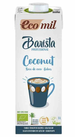 SÆT 6 x Glutenfri barista kokosdrik bio 1 l - Ecomil