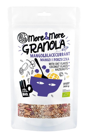 Granola med mango og solbær bio 200 g - Diet-Food (Fred the Snake)