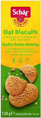Glutenfri avena-havrekager 130 g Schar
