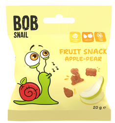 Glutenfri æble-pære-gelébønner uden gelatine 20 g - BOB SNAIL