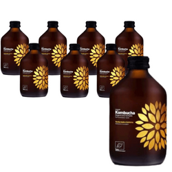 Sæt med 8 x kombucha yerba mate bio 330 ml