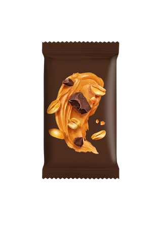 Mini peanut- og chokoladebarer uden tilsat sukker (6 x 18 g) 108 g - Gode kalorier