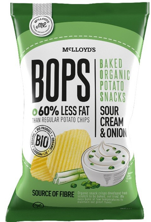 Glutenfri chips med fløde- og løgsmag BIO 85 g