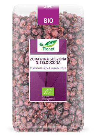 Tørrede usødede tranebær bio 150 g