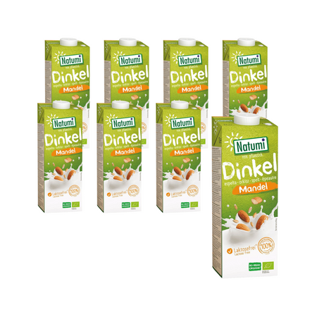 KIT 8 x Spelt-Mandel-drik uden tilsat sukker bio 1L