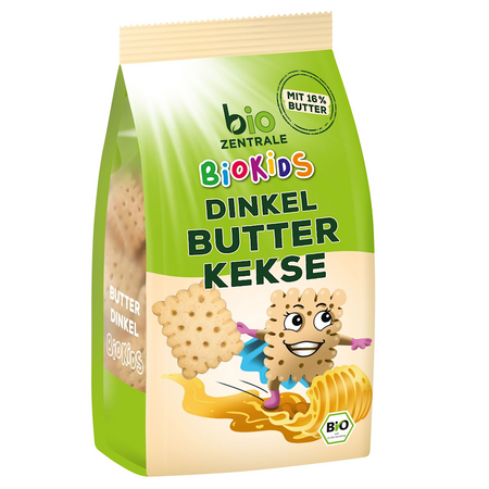Speltkærnemælkskiks til børn bio 125 g - BIO ZENTRALE (BIOKIDS)