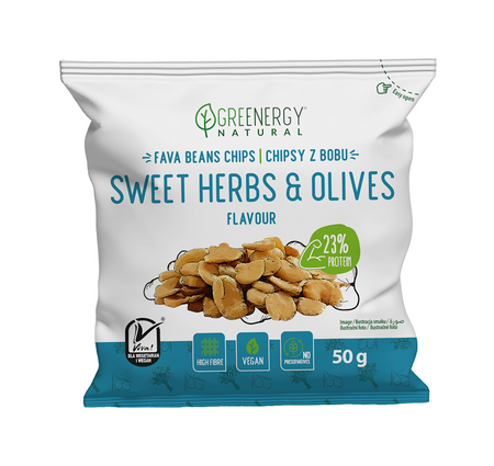 Bønnechips med smag af 'sommerkrydderier' 60 g - Greenergy