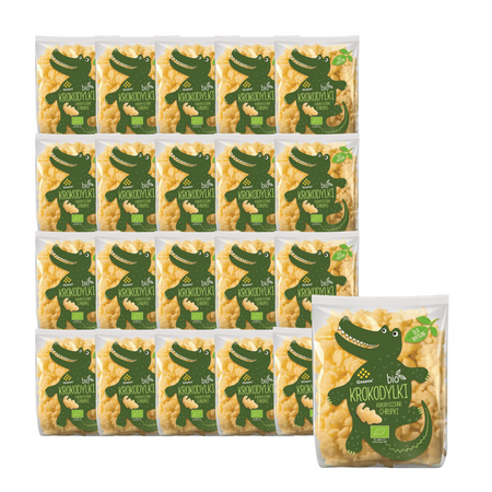 KIT 21 x Crocodile majschips bio 80 g