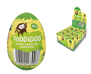 Fair Trade chokolade surprise æg glutenfri bio 20g - TODDIDOO