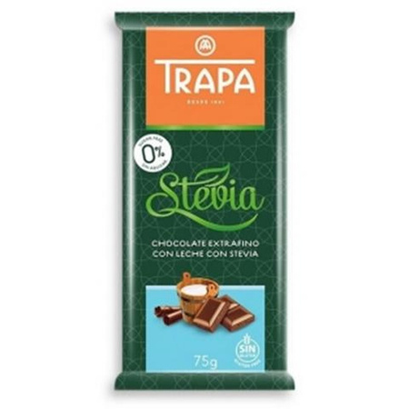 Mælkechokoladecrunch med stevia 75 g