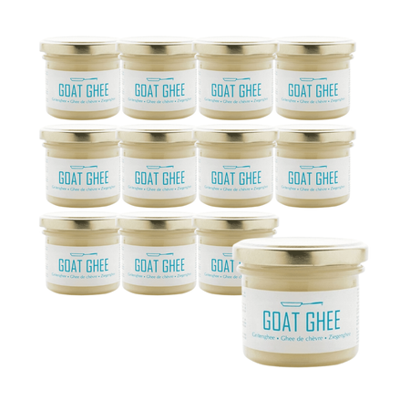 SÆT 12 x Klaret gedesmør bio 100 g