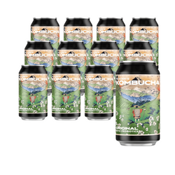 SÆT 12 x Prager's kombucha Original dåse 330 ml
