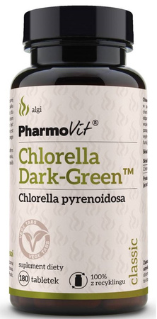 Chlorella dark green 180 tabletek - Pharmovit